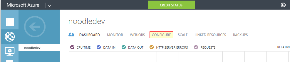 Web App Configure