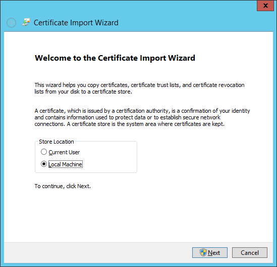 Install Pfx Wizard 2