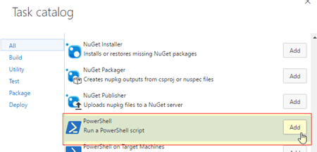 Add agent phase powershell